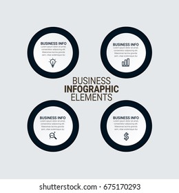 Business infographic diagrams set