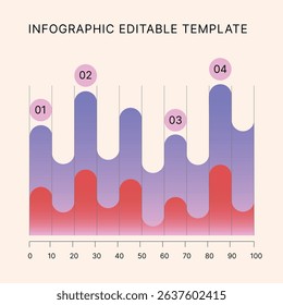 Business Infographic Editable Templates for Extensive Data Visualization. Simple creative Infographic vector elements, charts, diagrams, timeline, steps and options for Business Presentation.