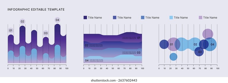 Business Infographic Editable Templates for Extensive Data Visualization. Simple creative Infographic vector elements, charts, diagrams, timeline, steps and options for Business Presentation.
