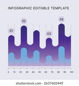 Business Infographic Editable Templates for Extensive Data Visualization. Simple creative Infographic vector elements, charts, diagrams, timeline, steps and options for Business Presentation.