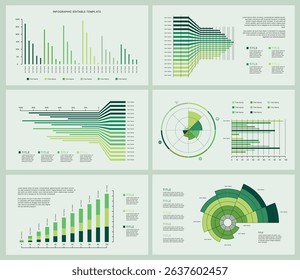 Business Infographic Editable Templates for Extensive Data Visualization. Simple creative Infographic vector elements, charts, diagrams, timeline, steps and options for Business Presentation.