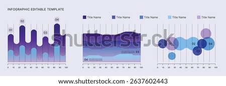 Business Infographic Editable Templates for Extensive Data Visualization. Simple creative Infographic vector elements, charts, diagrams, timeline, steps and options for Business Presentation.