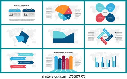 Business Infographic Element Bundle - charts, percents, pie charts, steps, options, timeline, people infographics, Premium Vector