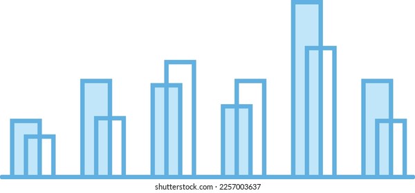 Business-Infografik-Element. Spaltendiagramm-Symbol