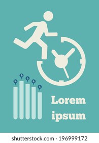 Infografische Elemente für Unternehmen.