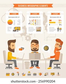Business Infographic Elements.