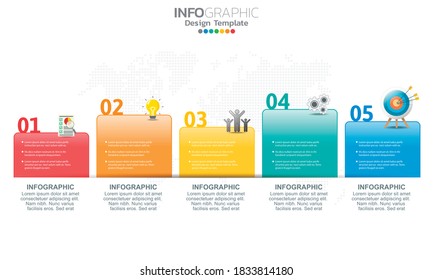 Business-Infografiken mit 4 Optionen oder Schritten.