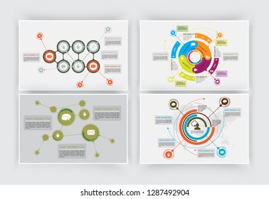 Business infographic elements data visualization vector design.