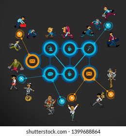 Business infographic elements data visualization vector design