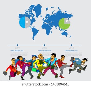 Business infographic elements data visualization vector design