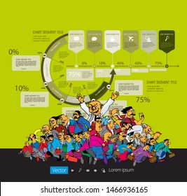 Business infographic elements data visualization vector design.