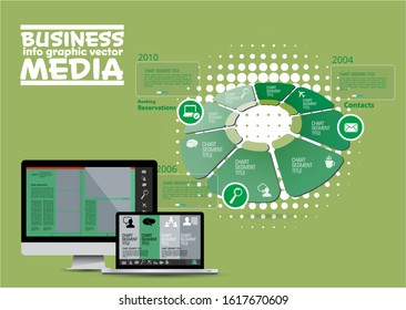 Business Infographic Elements Data Visualization Vector Stock Vector ...