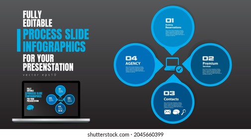 Business infographic elements data visualization vector design