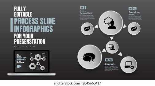 Business infographic elements data visualization vector design