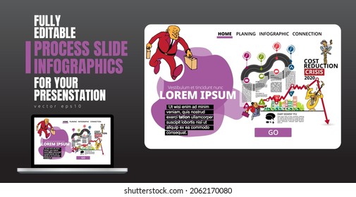Business infographic elements data visualization vector design.