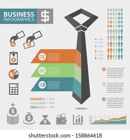 Business infographic elements, Eps 10 vector design