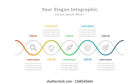 Business infographic. Infographic elements template. Vector illustration. Abstract elements of graph. Modern. Diagram with steps, options, parts or process. Creative concept for infographic. - Vector