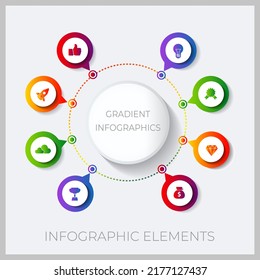 Business infographic elements. Unique Premium Vector EPS 10.