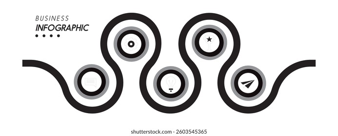 Business infographic elements vector illustration. Eps 10