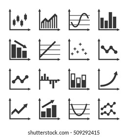 Business Infographic Graph Icons Set. Vector illustration