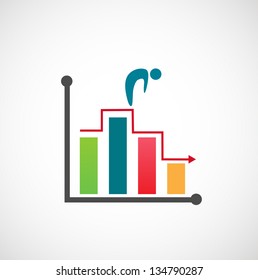 Business Infographic icon vector