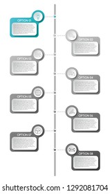 Business infographic with icons. Vector