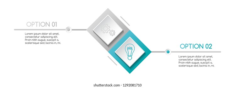 Business infographic with icons. Vector
