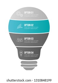 Business infographic with icons. Vector
