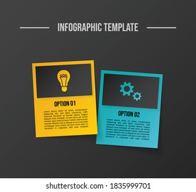 Business infographic with icons. Vector