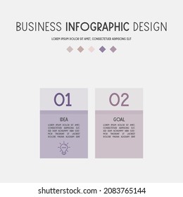 Business infographic with icons. Vector