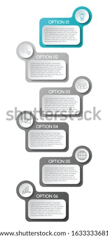 Business infographic with icons. Vector