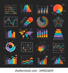 Business Infographic icons. Vector illustration. can be used for workflow layout, banner, diagram, number options, web design, timeline template.