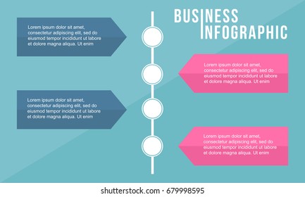 Business Infographic with label