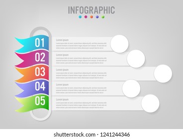 Business infographic labels template with options.Creative concept for infographic.