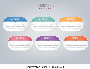 Business infographic labels template with options.Creative concept for infographic.