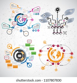 Business infographic layout