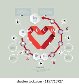 Business infographic layout