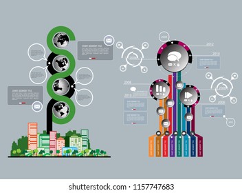 Business infographic layout