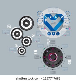 Business infographic layout