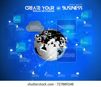 Business infographic layout