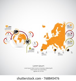 Business infographic layout