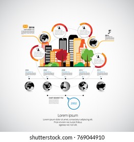 Business infographic layout