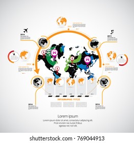 Business infographic layout