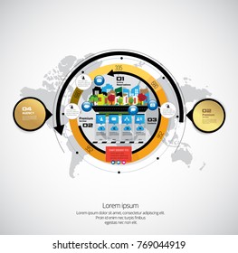 Diseño de infografía empresarial