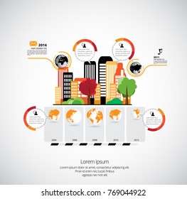 Business infographic layout