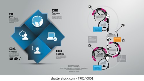 Business infographic layout