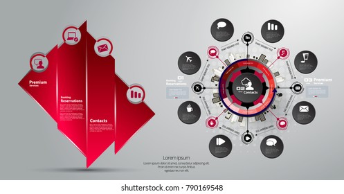 Business infographic layout