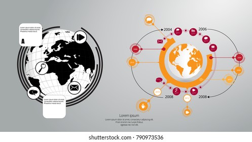 Business infographic layout