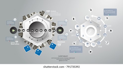 Business infographic layout