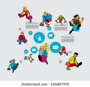 Business infographic layout. Design colorful presentation templates